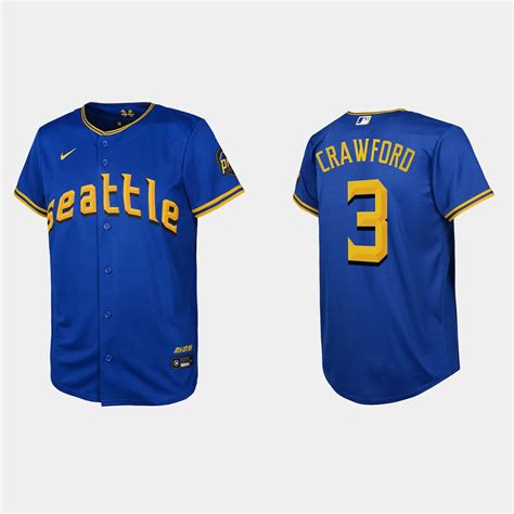 Seattle Mariners Custom 2023 City Connect Jersey Royal Snipess Shopping