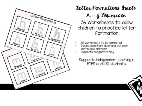 Letter Formation Sheets A Z Teaching Resources