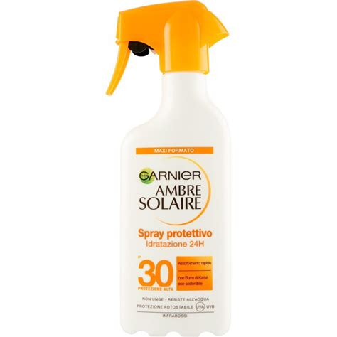 Solare Spray Protettivo Assorbimento Rapido Spf Garnier Ambre