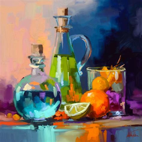 Fruits And Bottles Digital The Art Of Mikko Tyllinen