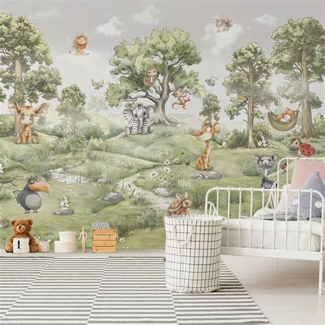 Jungle Daydreams Kids Room Wallpaper | Life n Colors