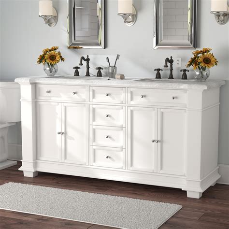 Three Posts™ Merrimack 72" Double Bathroom Vanity Set & Reviews | Wayfair