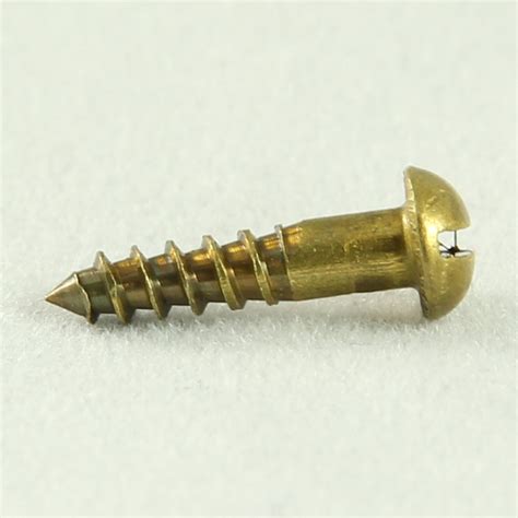 Wood Screw Round Hd Brass 6g X 12 Classic Fasteners