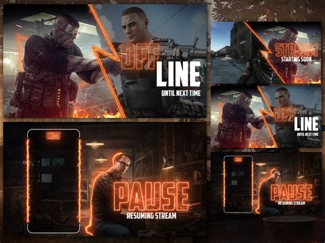 Escape From Tarkov Stream Overlay Package Escape From Tarkov Full Animated Stream Pack