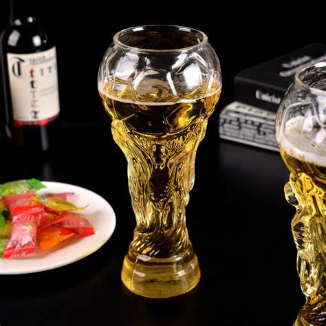 450ml Football Shape Glass Beer Steins Crystal Glass Whiskey Drink Ware