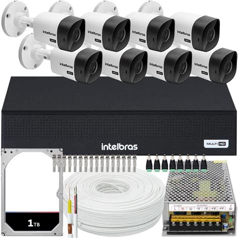 Kit Cftv Monitoramento Cameras Intelbras Kabum