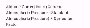 Altitude Correction Calculator - ToDo Calculator