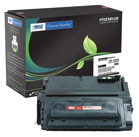 MSE Toner Cartridge Black HP 45VL87 MSE Q5942A M Grainger