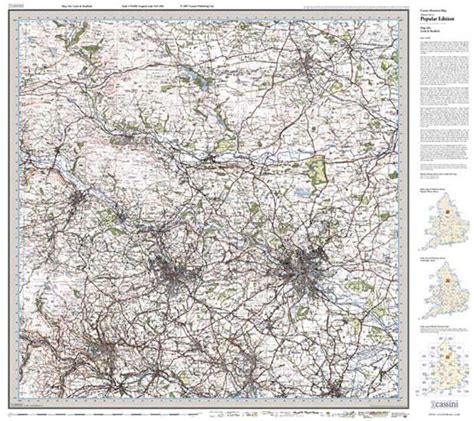 Leeds & Bradford (1925) Popular Edition Sheet Map