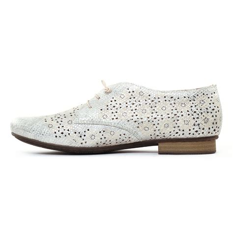 Rieker Ice Derbys Beige Argent Printemps T Chez Trois Par