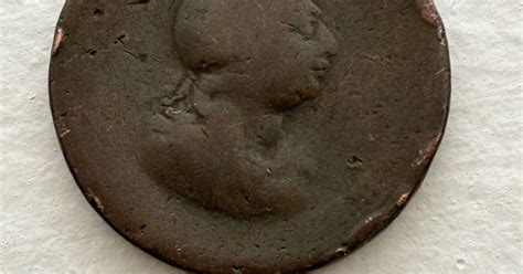 Great Britain George III Half Penny Approx 1790 Worn Condition For