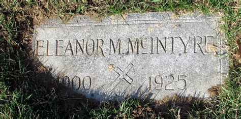 Eleanor A Regg Mcintyre 1900 1925 Find A Grave Memorial