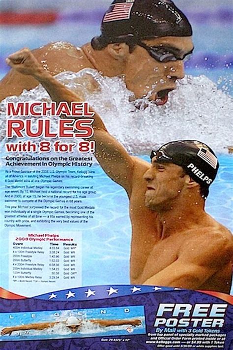 Olympic 2008 Michael Phelps Cereal Box XXIX Olympiad Summer Olympics