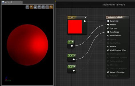 Using The Main Material Node Unreal Engine Documentation