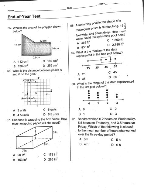 Math 7th Grade Summer Packet Pdf