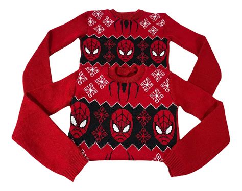 Dúo Suéter Spiderman Ugly Sweater Navideño Unitalla 2 Piezas Meses