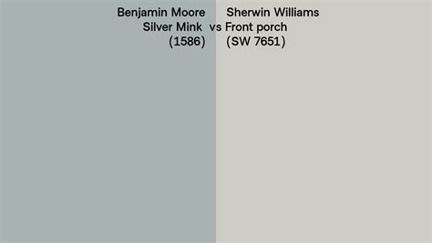 Benjamin Moore Silver Mink Vs Sherwin Williams Front Porch Sw