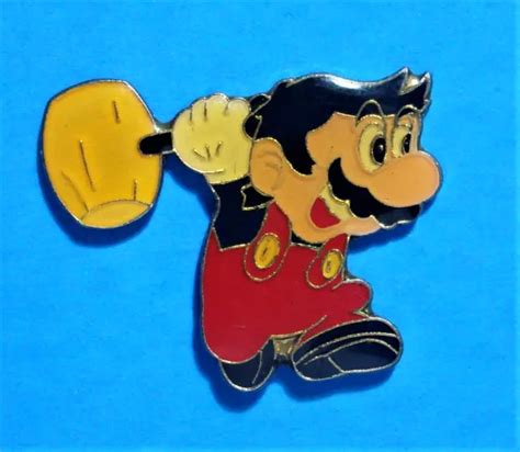 Nintendo Mario Bros Hammer Vintage Video Game Lapel Pin