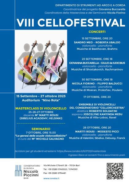 Viii Cellofestival Bari Il Tacco Di Bacco