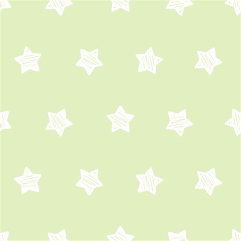 Premium Vector Grenn Seamless Pattern With White Stars