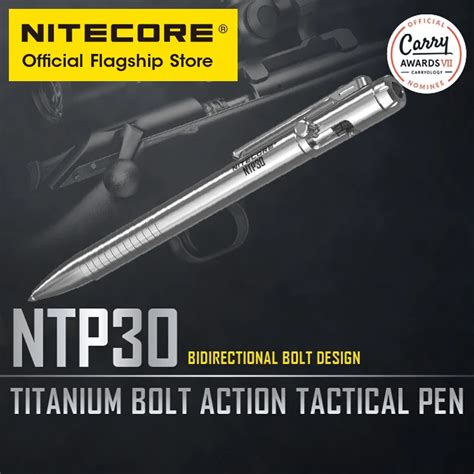 Nitecore Ntp30 Titanium Alloy Tactical Pen Self Defense Personal Edc