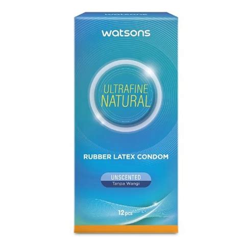 Watsons Ultrafine Natural Rubber Latex Condom Unscented 12 Piece Buy Online At Best Prices In