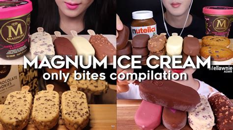 Magnum Ice Cream Asmr Mukbang Compilation Only Bites Youtube