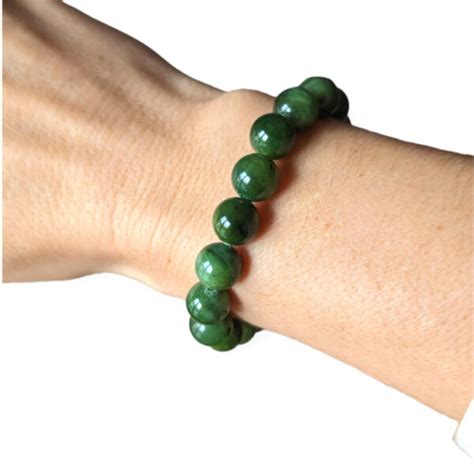 Bracelet Jade néphrite 10mm Garaulion