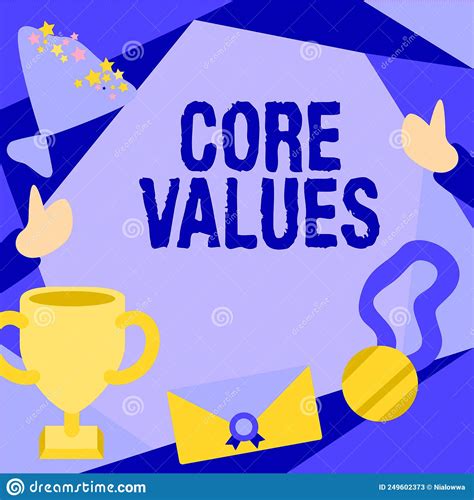 Handwriting Text Core Values Business Overview Belief Person Or