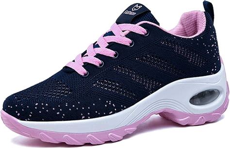 Womens Running Trainers Ladies Walking Shoes Mesh Breathable Sneakers Uk Shoes And Bags