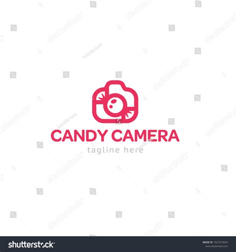 Logotype Candy Camera Logo Vector Shop Stock Vector Royalty Free