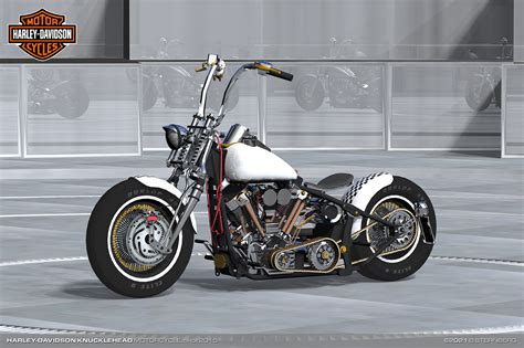 Harley-Davidson Knucklehead Motorcycle, circa 2015 on Behance