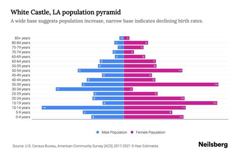 White Castle, LA Population by Age - 2023 White Castle, LA Age Demographics | Neilsberg