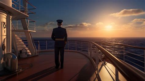 premium ai image  captain  standing  full height   upper deck