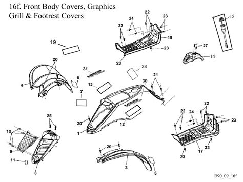 E Toneton America Viper 90 Rxl 9009 Silver Series Atv Parts