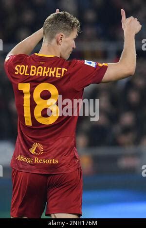 Rome Lazio 19th Feb 2023 Tammy Abraham Of AS Roma During Football