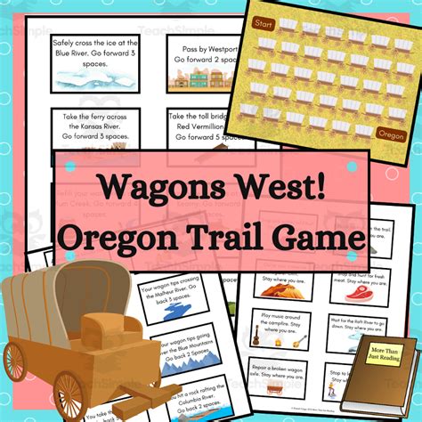 Oregon Trail Board Game by Teach Simple