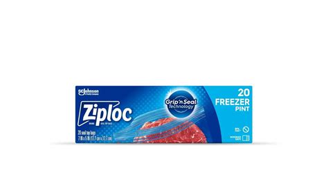 Pint Sized Freezer Bags Grip N Seal Technology Ziploc