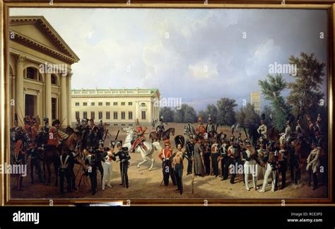 The Imperial Russian Guard in Tsarskoye Selo in 1832. Museum: State ...