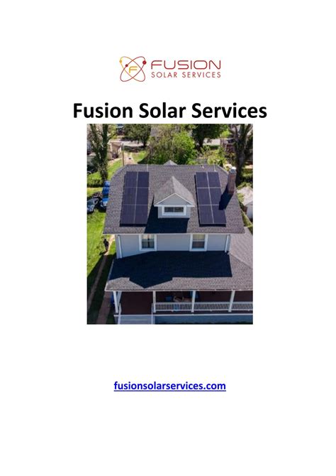 Fusion Solar Services by fusionsolarservices - Issuu