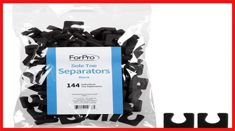 Great Product ForPro Sole Toe Separators Black Luxurious Foam