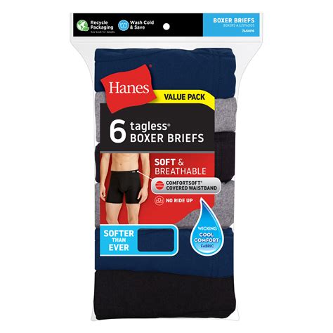 Murdoch S Hanes Men S Freshiq Cool Comfort Boxer Briefs 6 Pack