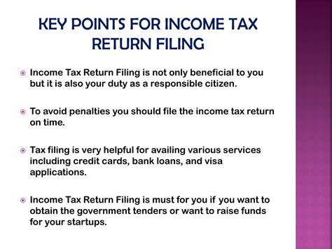 PPT Importance Of Income Tax Return Filing PowerPoint Presentation