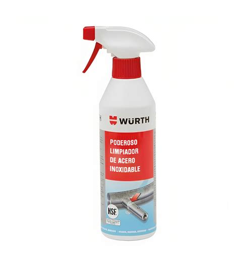 Limpiador Wurth De Acero Inoxidable Nsf 500 Ml 08931212712 Socodima Cl