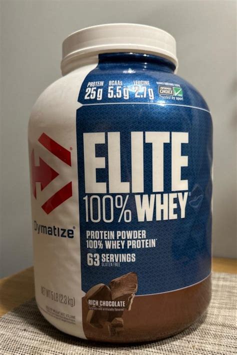 Elite Whey Protein Powder Rich Chocolate Dymatize