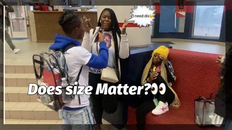 Does Size Matter🍆👀 Public Interview Mccluer Highschool Youtube