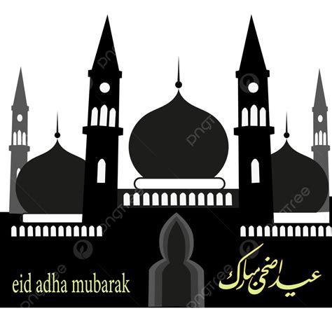 รูปeid Al Adha Mubarak ทักทายกับ Png ของมัสยิดและเวกเตอร์ Png Eid Eid22 อี๊ดอาดาภาพ Png และ