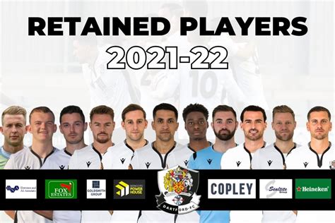 Dartford FC Retained List 21 22 Season Dartford Football Club