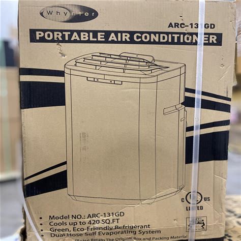 As Is Whynter Btu Btu Ashrae Portable Air Conditioner