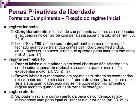 PPT PENAS PRIVATIVAS DE LIBERDADE PowerPoint Presentation Free